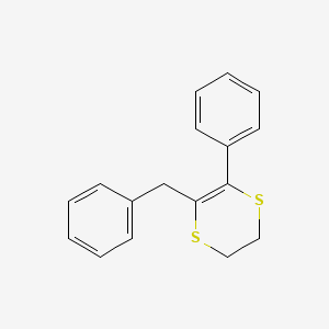 1,4-Dithiin, 2,3-dihydro-5-phenyl-6-(phenylmethyl)-