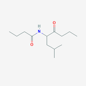 Butanamide, N-[1-(2-methylpropyl)-2-oxopentyl]-