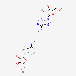 molecular formula C24H32N10O8 B14611032 Adenosine, N,N'-1,4-butanediylbis- CAS No. 60687-65-2