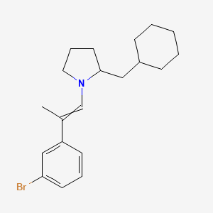 1-[2-(3-Bromophenyl)prop-1-en-1-yl]-2-(cyclohexylmethyl)pyrrolidine