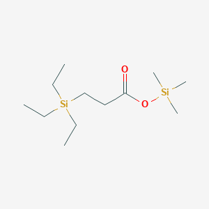 molecular formula C12H28O2Si2 B14611056 Trimethylsilyl 3-(triethylsilyl)propanoate CAS No. 58566-94-2