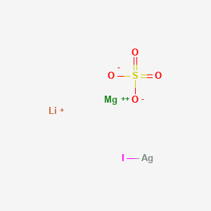 molecular formula AgILiMgO4S+ B14611079 Lithium;magnesium;iodosilver;sulfate CAS No. 58694-09-0