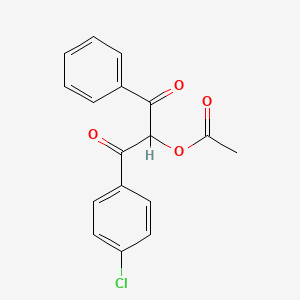 1-(4-Chlorophenyl)-1,3-dioxo-3-phenylpropan-2-yl acetate