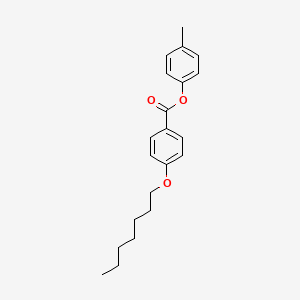 molecular formula C21H26O3 B14611099 4-Methylphenyl 4-(heptyloxy)benzoate CAS No. 58600-99-0