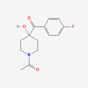 1-[4-(4-Fluorobenzoyl)-4-hydroxypiperidin-1-yl]ethan-1-one