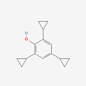 molecular formula C15H18O B14611149 2,4,6-Tricyclopropylphenol CAS No. 60319-12-2