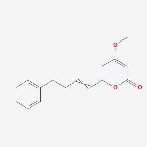 4-Methoxy-6-(4-phenylbut-1-en-1-yl)-2H-pyran-2-one