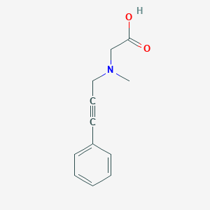 N-Methyl-N-(3-phenylprop-2-yn-1-yl)glycine