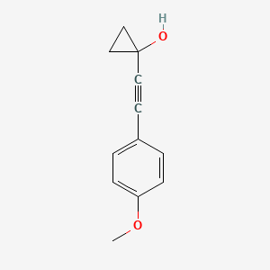 1-[(4-Methoxyphenyl)ethynyl]cyclopropan-1-ol