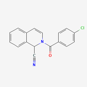 2-(4-Chlorobenzoyl)-1,2-dihydroisoquinoline-1-carbonitrile