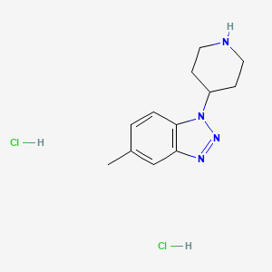 5-methyl-1-(piperidin-4-yl)-1H-benzo[d][1,2,3]triazole dihydrochloride