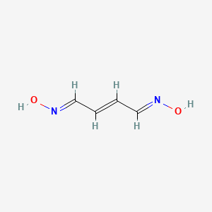 molecular formula C4H6N2O2 B14611275 (NE)-N-[(E,4E)-4-hydroxyiminobut-2-enylidene]hydroxylamine 