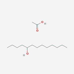 molecular formula C15H32O3 B14611296 Acetic acid--tridecan-5-ol (1/1) CAS No. 60826-29-1