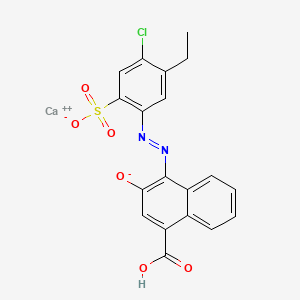 molecular formula C19H13CaClN2O6S B14611316 calcium;2-[(4-carboxy-2-oxidonaphthalen-1-yl)diazenyl]-5-chloro-4-ethylbenzenesulfonate CAS No. 58067-05-3