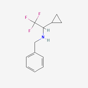 N-benzyl-1-cyclopropyl-2,2,2-trifluoroethan-1-amine
