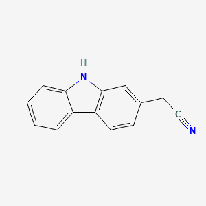 molecular formula C14H10N2 B14611339 Carbazole-2-acetonitrile CAS No. 57411-94-6