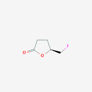 molecular formula C5H7IO2 B14611376 2(3H)-Furanone, dihydro-5-(iodomethyl)-, (5S)- CAS No. 58879-36-0