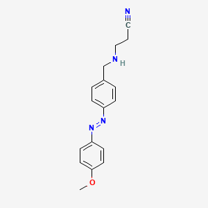 3-[({4-[(E)-(4-Methoxyphenyl)diazenyl]phenyl}methyl)amino]propanenitrile