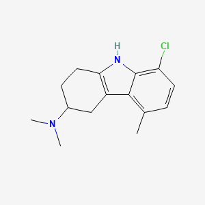 molecular formula C15H19ClN2 B14611384 8-Chloro-N,N,5-trimethyl-2,3,4,9-tetrahydro-1H-carbazol-3-amine CAS No. 60481-17-6