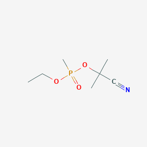 molecular formula C7H14NO3P B14611401 2-Cyanopropan-2-yl ethyl methylphosphonate CAS No. 58264-02-1