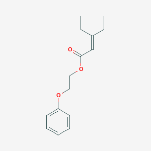 2-Phenoxyethyl 3-ethylpent-2-enoate