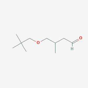 molecular formula C10H20O2 B14611417 4-(2,2-Dimethylpropoxy)-3-methylbutanal CAS No. 57549-10-7