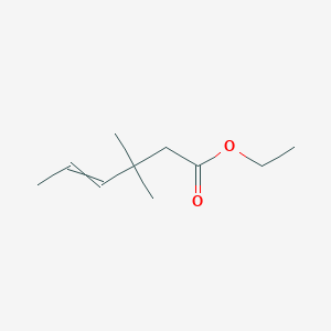 molecular formula C10H18O2 B14611432 Ethyl 3,3-dimethylhex-4-enoate CAS No. 60066-67-3