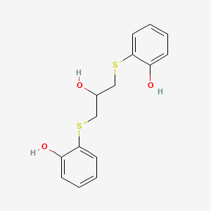 2-[2-Hydroxy-3-(2-hydroxyphenyl)sulfanylpropyl]sulfanylphenol