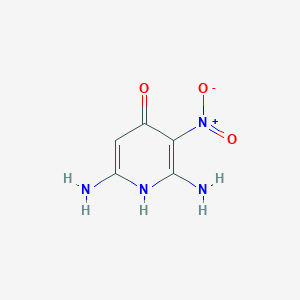 molecular formula C5H6N4O3 B14611463 2,6-diamino-3-nitro-1H-pyridin-4-one CAS No. 60282-69-1