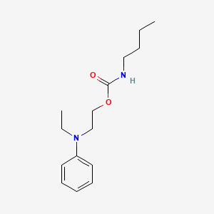 molecular formula C15H24N2O2 B14611474 2-[Ethyl(phenyl)amino]ethyl butylcarbamate CAS No. 60809-92-9