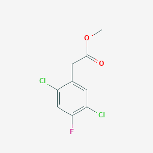 molecular formula C9H7Cl2FO2 B1461149 Methyl 2,5-dichloro-4-fluorophenylacetate CAS No. 1806277-08-6