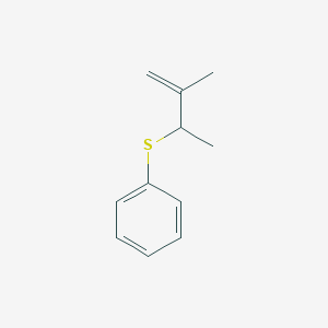 molecular formula C11H14S B14611490 [(3-Methylbut-3-en-2-yl)sulfanyl]benzene CAS No. 58468-95-4