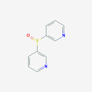 molecular formula C10H8N2OS B14611495 Pyridine, 3,3'-sulfinylbis- CAS No. 57331-01-8