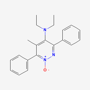 N,N-Diethyl-5-methyl-1-oxo-3,6-diphenyl-1lambda~5~-pyridazin-4-amine