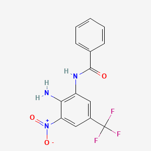 N-[2-Amino-3-nitro-5-(trifluoromethyl)phenyl]benzamide