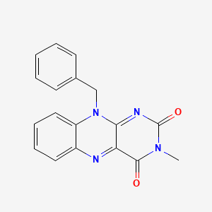 10-Benzyl-3-methylbenzo[g]pteridine-2,4(3H,10H)-dione