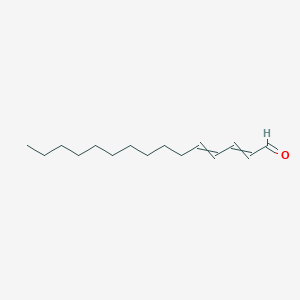 molecular formula C15H26O B14611547 Pentadecadienal CAS No. 60998-25-6