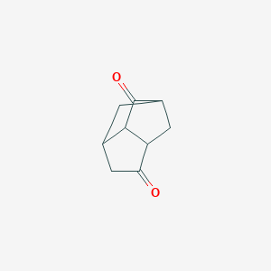 molecular formula C9H10O2 B14611572 Hexahydro-1,5-methanopentalene-2,6-dione CAS No. 61009-93-6