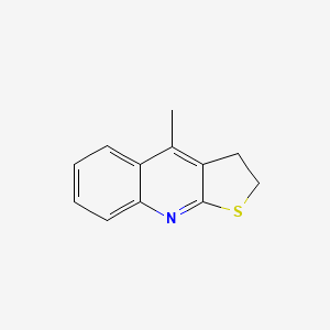 molecular formula C12H11NS B14611579 Thieno[2,3-b]quinoline, 2,3-dihydro-4-methyl- CAS No. 59281-01-5