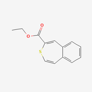 molecular formula C13H12O2S B14611604 Ethyl 3-benzothiepine-2-carboxylate CAS No. 59991-99-0