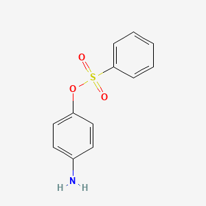 molecular formula C12H11NO3S B14611616 4-Aminophenyl benzenesulfonate CAS No. 57374-55-7