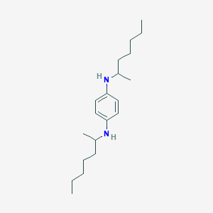 molecular formula C20H36N2 B14611617 N~1~,N~4~-Di(heptan-2-yl)benzene-1,4-diamine CAS No. 60386-29-0