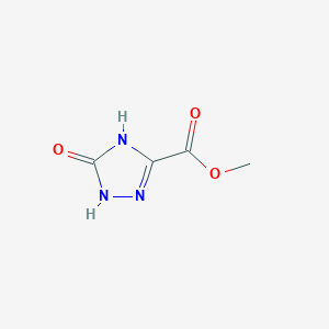 molecular formula C4H5N3O3 B1461166 methyl 5-oxo-4,5-dihydro-1H-1,2,4-triazole-3-carboxylate CAS No. 57281-13-7