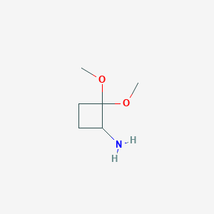 molecular formula C6H13NO2 B1461170 2,2-Dimethoxycyclobutan-1-amine CAS No. 2059967-05-2