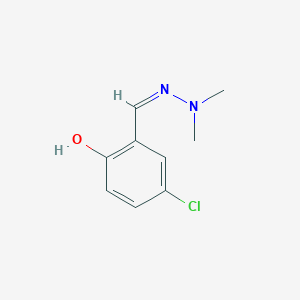 4-Chloro-2-[(Z)-(dimethylhydrazinylidene)methyl]phenol