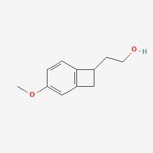 molecular formula C11H14O2 B14611751 2-(3-Methoxybicyclo[4.2.0]octa-1,3,5-trien-7-yl)ethan-1-ol CAS No. 60100-23-4