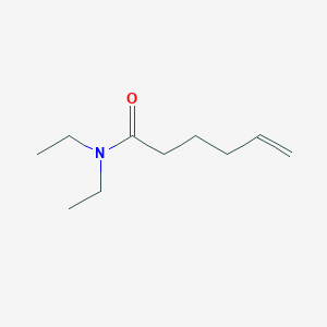 molecular formula C10H19NO B14611752 5-Hexenamide, N,N-diethyl- CAS No. 58733-55-4