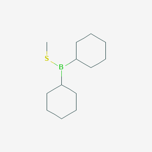 molecular formula C13H25BS B14611768 Dicyclohexyl(methylsulfanyl)borane CAS No. 57476-24-1