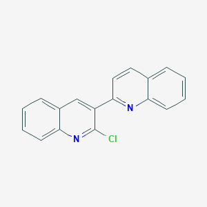 molecular formula C18H11ClN2 B14611776 2,3'-Biquinoline, 2'-chloro- CAS No. 58130-42-0