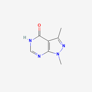 molecular formula C7H8N4O B1461178 1,3-二甲基-1H-吡唑并[3,4-d]嘧啶-4(5H)-酮 CAS No. 87412-86-0